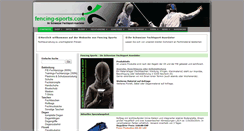 Desktop Screenshot of fencing-sports.com